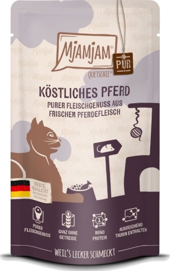 Mjamjam Våtfôr Quetschie Deilig Hest Pur 12 X 125 G