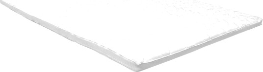 Overmadrass 90x200x6 - Hvit