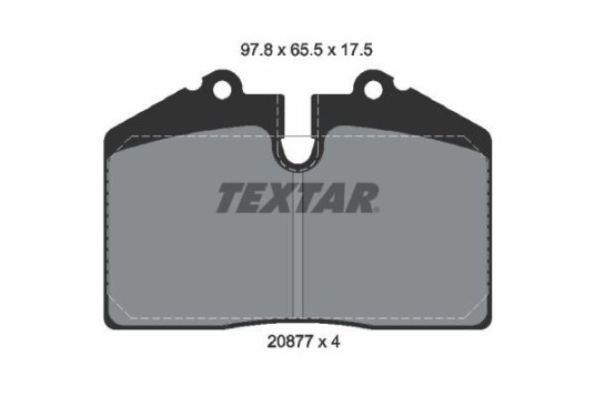 Bremseklosser TEXTAR 2087710 Bremseklosser TEXTAR 2087710