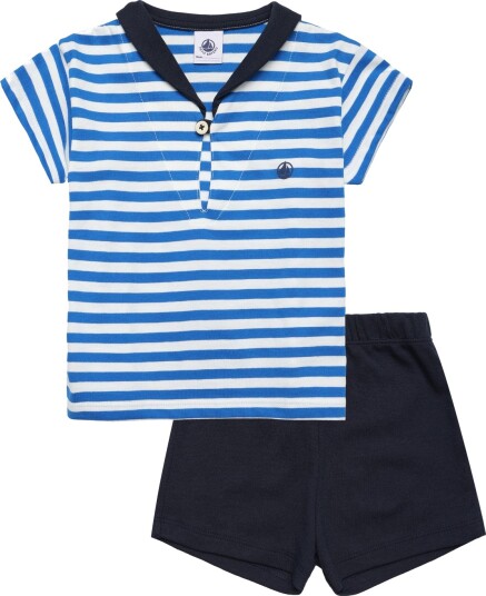 Petit Bateau Ensemble Court   Navy   74