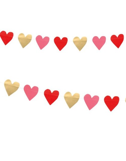Boland Hjertebanner 2 Meter Love You