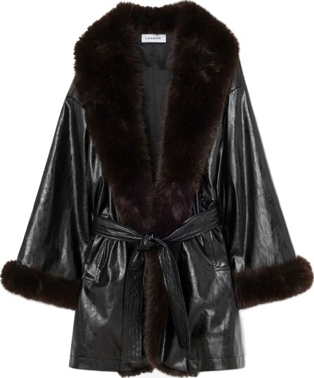 Laagam Oriane Black Short Coat   BLACK   XS/34