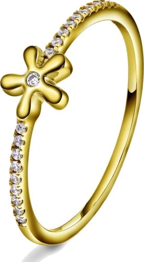 Pan Jewelry Bloomie ring i 925 forgylt sølv størrelse Bloomie ring i sølv str 54