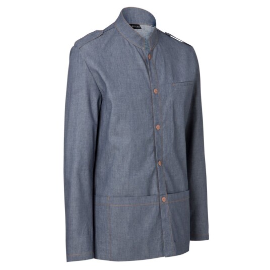 JOBELINE Serveringsjakke herre May denim; Størrelse 50; Lys denim