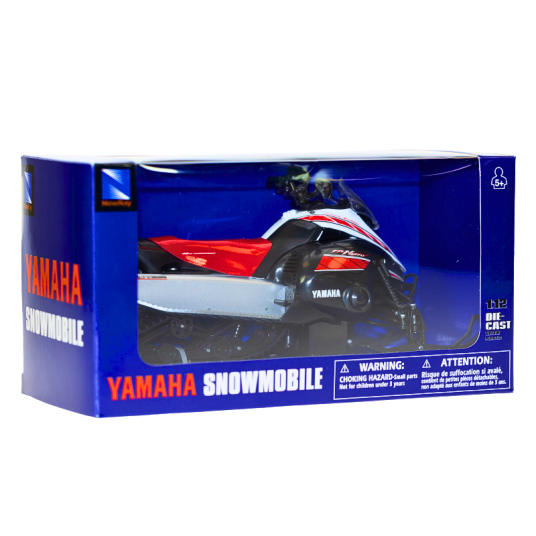 Yamaha Snøscooter Kjøretøy Die Cast 1:12 Rød Svart