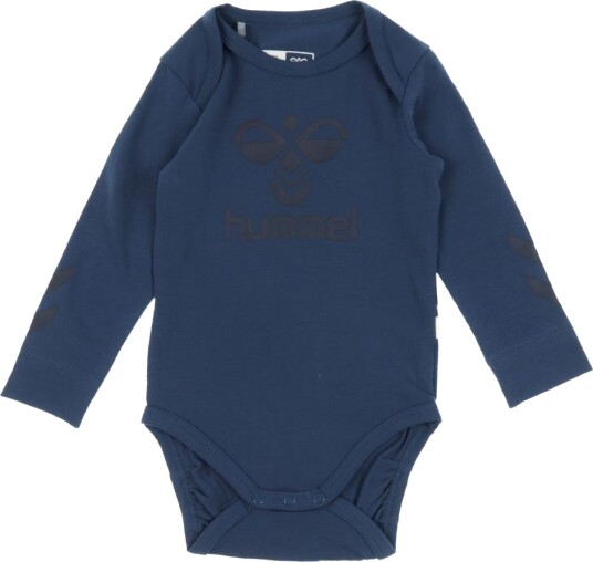 Hummel Body I/e hmlSteen Fenrik Blue m. Logo Hummel 3 år 98 Langermet Body Blå