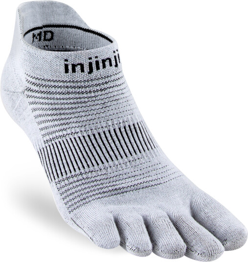 Injinji Men's Run Lightweight No-show Gray L