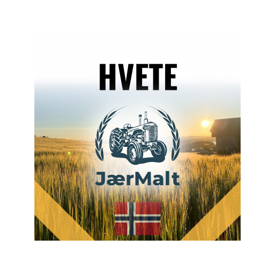 Hvete Malt 25 kg Knust Jærmalt 3 3,5 EBC