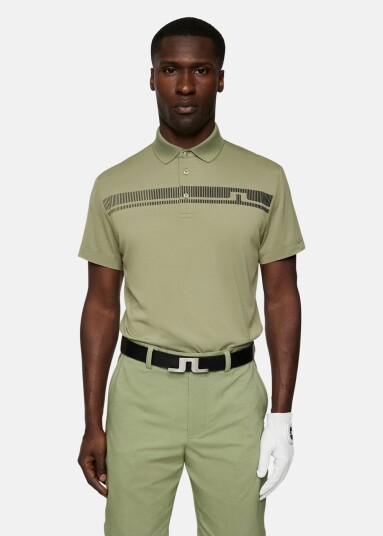 J.lindeberg Klas Polo Oil Green Xl/Xxl Trenings-T-Shirts