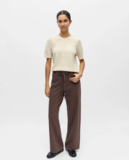 Object Objrosie Mw Wide Jeans Noos Brown XL