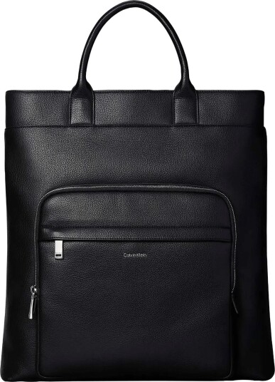 Calvin Klein Raised Tote   Black   ONE SIZE