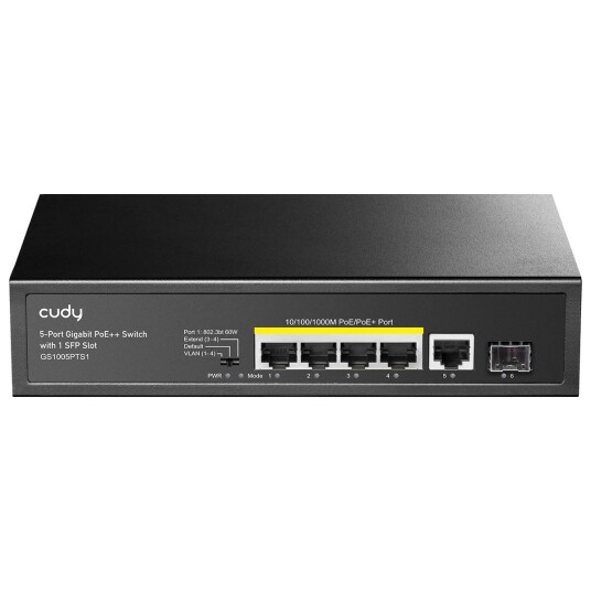 Cudy 5-Port Gigabit Poe+ Switch Med Sfp Port Cudy 5-Port Gigabit Poe+ Switch Med Sfp Port