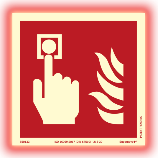 Supernova+® Brannalarm ISO Fargeetterlysende 150 x 150 mm