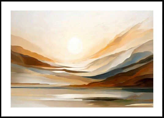 Golden Horizon Landscape Plakat / 40x50
