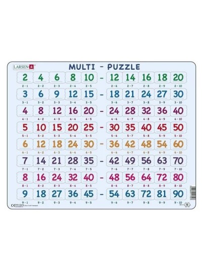 Selecta Play Larsen Jigsaw Puzzle Learning To Count Tables 80 Pcs. Gulv