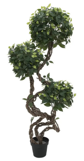 Europalms Ficus Multispiralstamme, Kunstplante, 160 Cm (82501563)