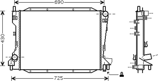 DIEDERICHS DCM3570 Radiator motorkjøling