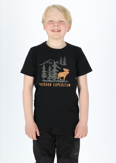 Swedemount Forest Tee JR Black Elk 130 T-shirts