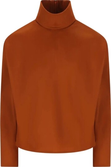 Saint Laurent Dame Strikkevarer Oransje XS,