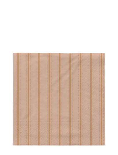 Broste Copenhagen Dolly Paper Napkin - Beige - L33CM