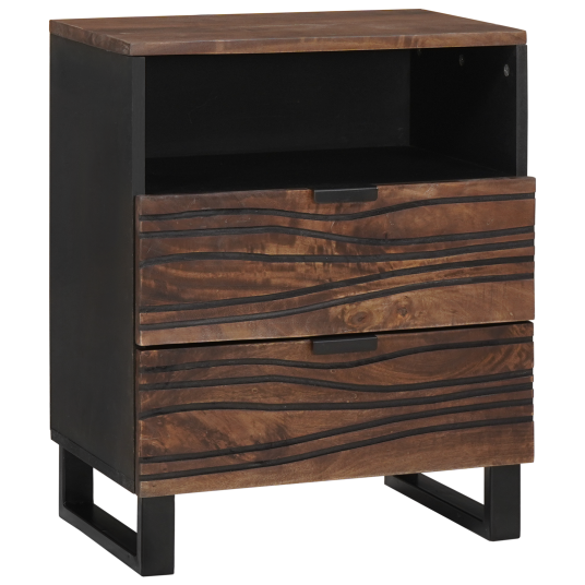 Nattbord 50 x 33 x 60 cm Laget av solid og konstruert tre