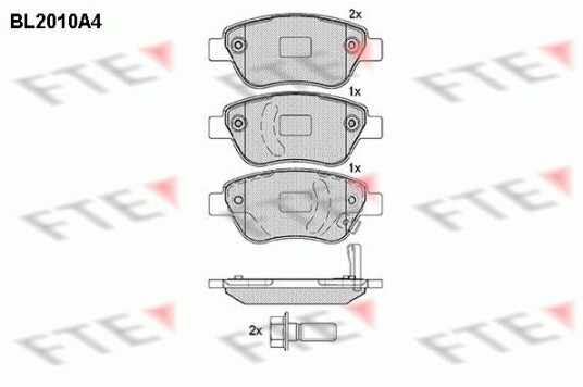 Bremseklosser FTE 9010596 Bremseklosser FTE 9010596
