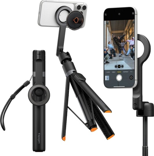 Selfiestang Spigen Magsafe Tripod 4Kom.Pl Svart Selfiestang Spigen Magsafe Tripod 4Kom.Pl Svart