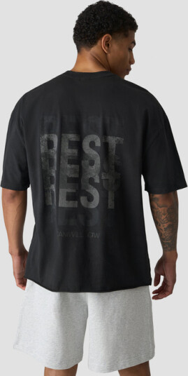 Icaniwill Grit T Shirt Print Stonewashed black Svart X large