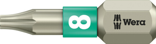 Wera Bits 1/4 Torsion Torx T8x25mm, Rostfri Wera Bits 1/4 Torsion Torx T8x25mm, Rostfri