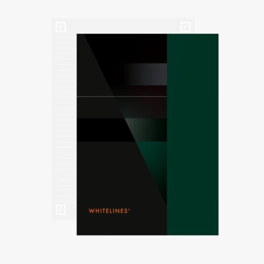 Whitelines, Linjert, B5, Svart Whitelines, Linjert, B5, Svart
