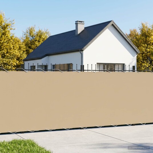 vidaXL Balkong privat skjerm 150 x 200 cm Polyester Beige