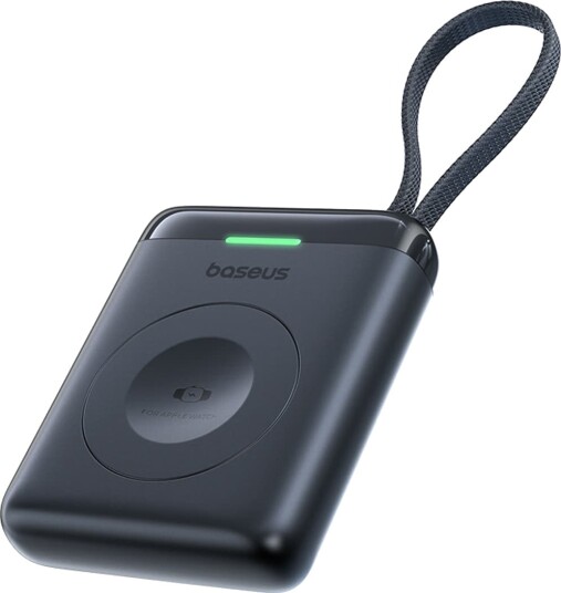 Baseus EnerFill FW11 Powerbank for Apple Watch med Innebygd USB-C Kabel Svart Baseus EnerFill FW11 Powerbank for Apple Watch med Innebygd USB-C Kabel Svart