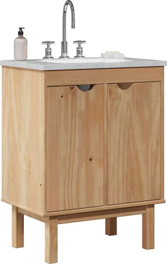 vidaXL Servantskap OTTA 59x40x80 cm heltre furu