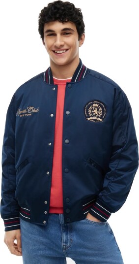 Tommy Jeans Tjm Souvenir Bomber Jacket Navy XS Tommy Jeans Tjm Souvenir Bomber Jacket Navy XS