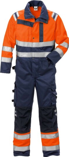 Fristads Høy Synlighet Kjeledress Cl 3 8026 PLU Hi vis Oransje / Marineblå L Fristads Høy Synlighet Kjeledress Cl 3 8026 PLU Hi vis Oransje / Marineblå L