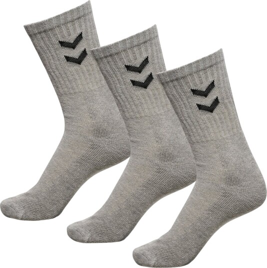 Hummel Sokker 3 pack Grey Melange Hummel 41/45 Sokker Grå 41 45