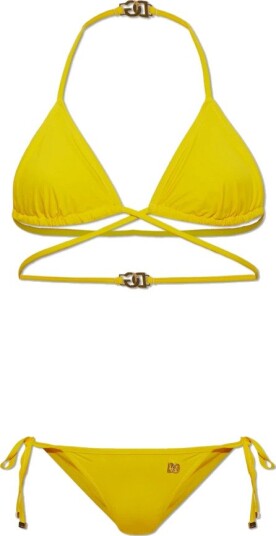 Dolce & Gabbana Dame Svømmetøy Gul XL,