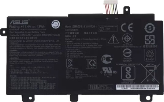 Asus FX504GD Batteri LG PRIS B31N1726