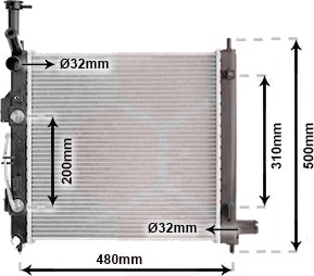 VAN WEZEL 83012727 Radiator motorkjøling