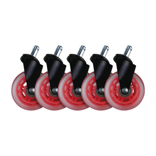 EL33T Rubber Casters 3" red 5 pcs 160530