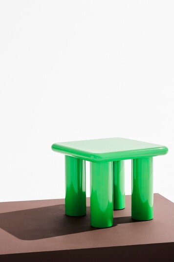 Pastill Ted bord 50x50 Grønn