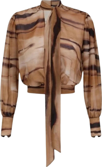 Elisabetta Franchi Dame Bluser & Skjorter Brun XL,