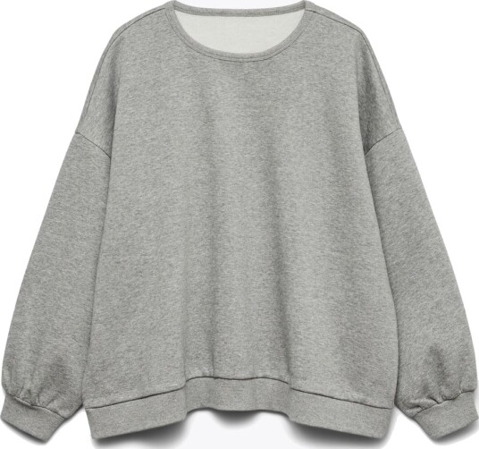 Vero Moda Teddy Maly Long Sleeve Sweatshirt Grå XXL