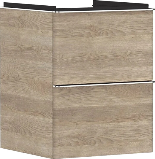 Hansgrohe xelu q vanity unit natural oak 480/475 with 2 draw Hansgrohe xelu q vanity unit natural oak 480/475 with 2 draw