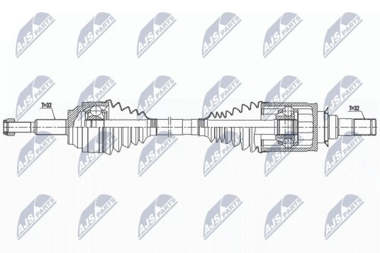 Nty Drivaksel NTY NPW CH 128