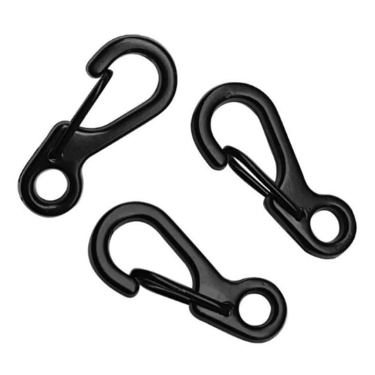 INF 3 pakke Mini Taktisk Spenne Nøkkelring Karabinkrok i Aluminiumlegering 0