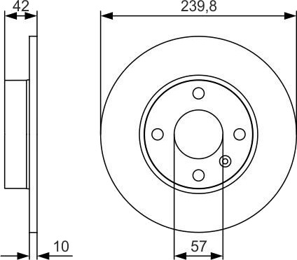 BOSCH 0 986 479 S52 Bremseskive