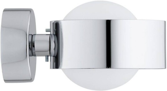 Argon Vegglampe Mado stål kromfarget glass opal 1 lyskilde Argon Vegglampe Mado stål kromfarget glass opal 1 lyskilde