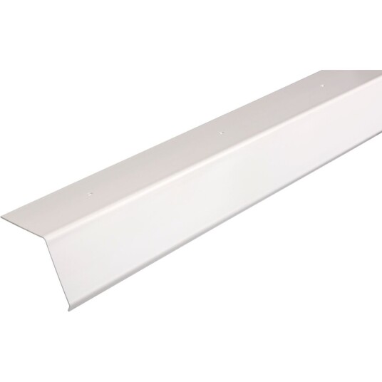 Plastmo Bordtakbeslag C-87 Plast D 87mm L 2000mm Hvit For Papp Shingel Og Plater Plastmo Bordtakbeslag C-87 Plast D 87mm L 2000mm Hvit For Papp Shingel Og Plater