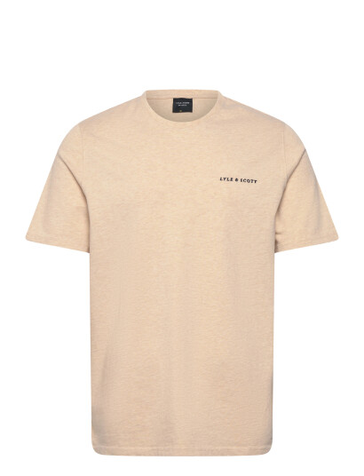 Lyle & Scott Script T Shirt Beige XS